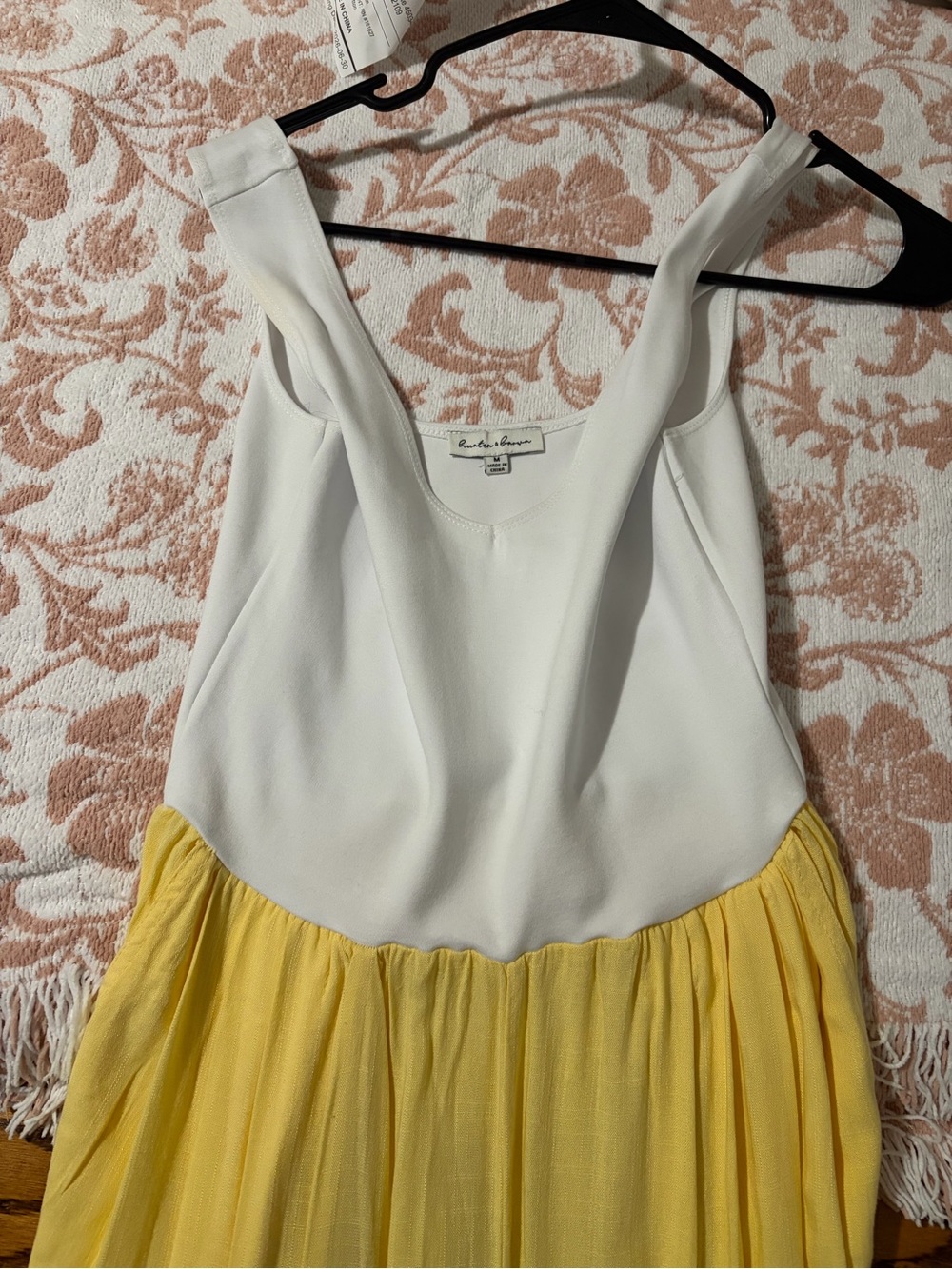 White and Yellow Jumpsuit